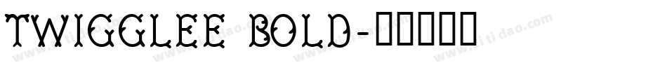 Twigglee Bold字体转换